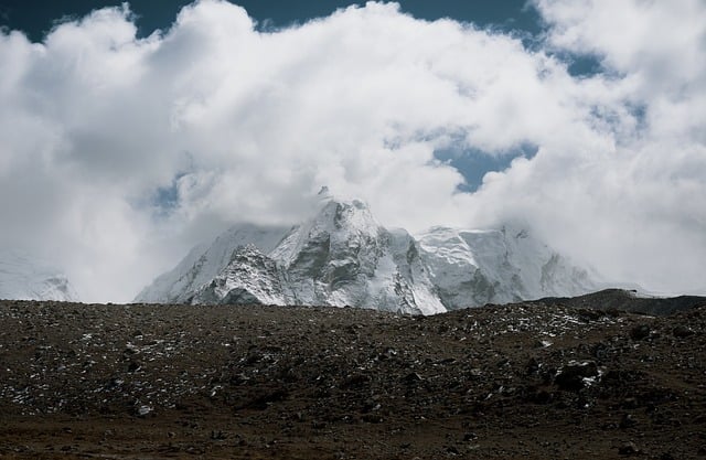 Berge, Winter, Kalt, Indien, Höhe, Natur