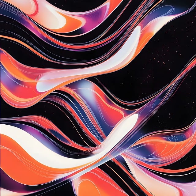 Free vortex iridescent fascinating illustration