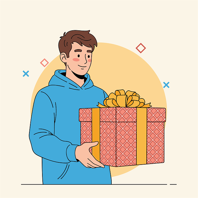 Free gift present surprise vector