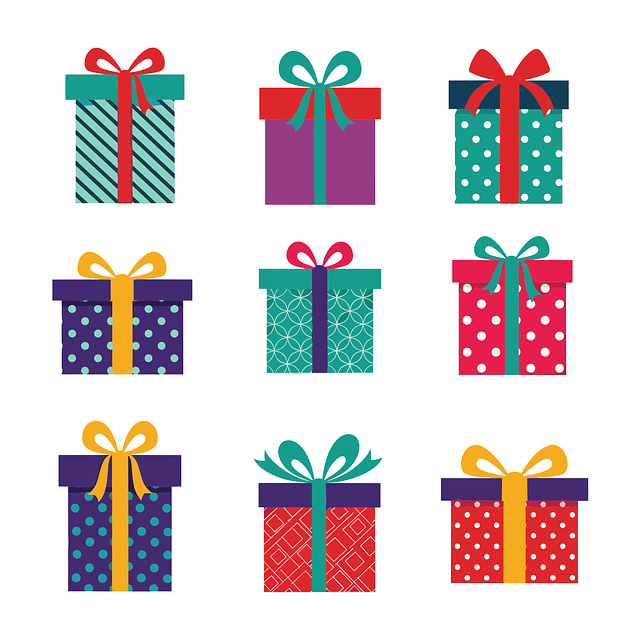 Free gift happy birthday presents vector