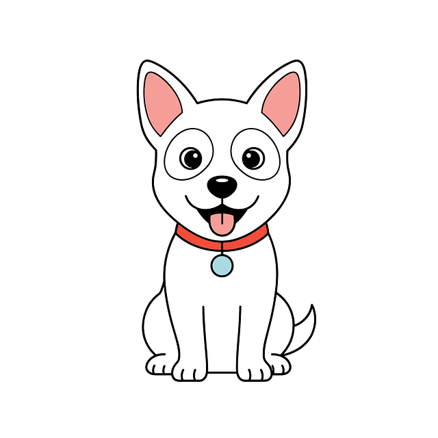 Free puppy dog cartoon vector