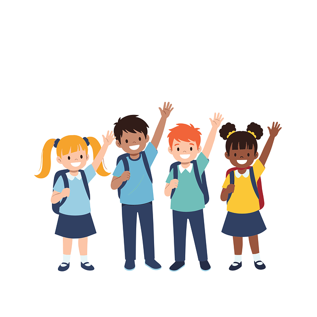 Free students children kids vector