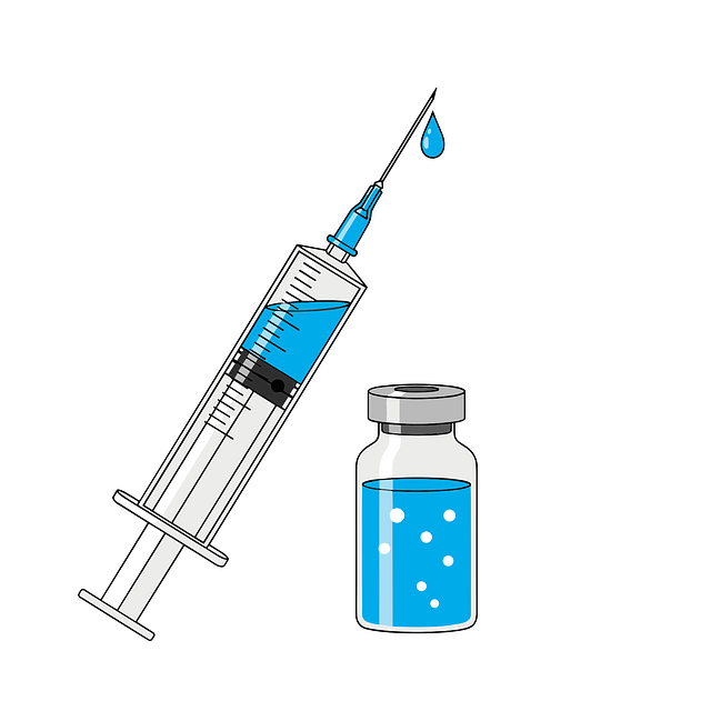 Free vaccine injection syringe vector