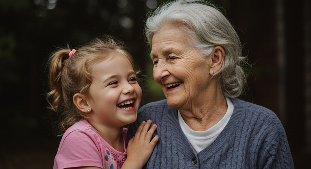 Free Grandmother Granddaughter illustration and picture