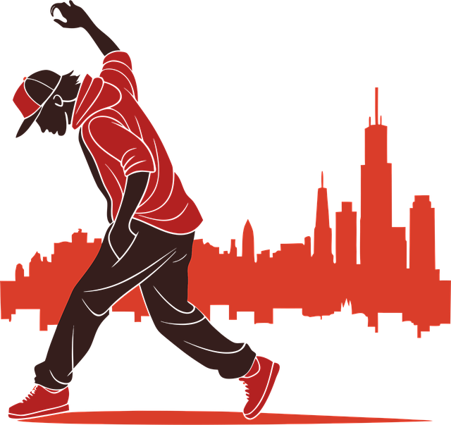 Free hip-hop rap dance vector