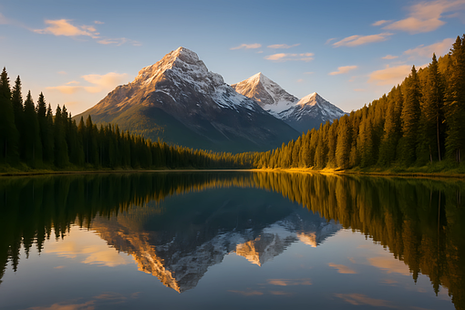 Berg, Landschaft, Sonnenaufgang, Schnee