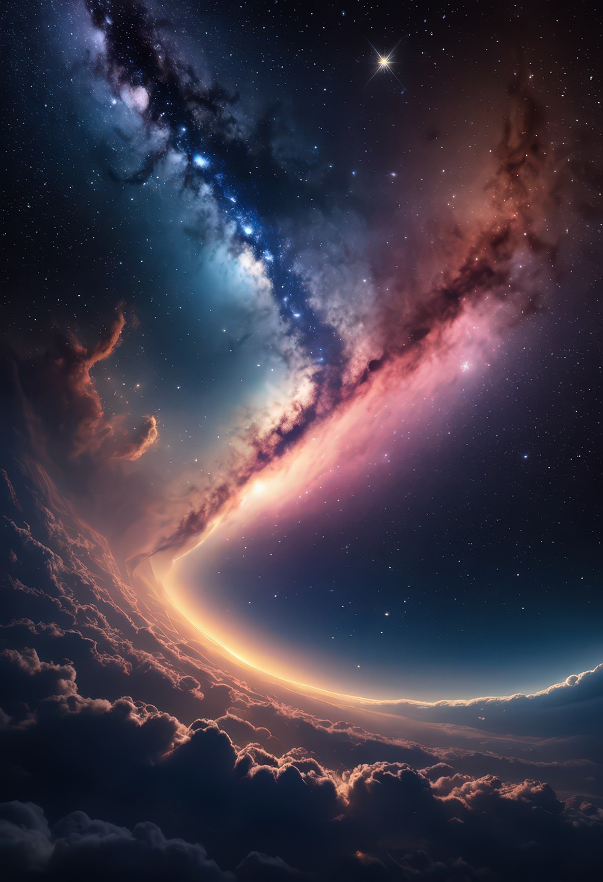 Download free HD stock image of Ai Generated Space Free ai generated space galaxy illustration