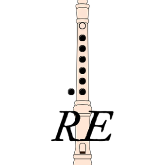 Recorder, Flöte, Hinweis, Noten