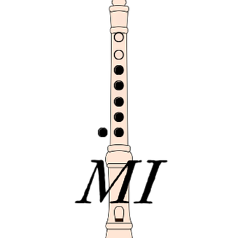 Recorder, Flöte, Hinweis, Noten, Mich