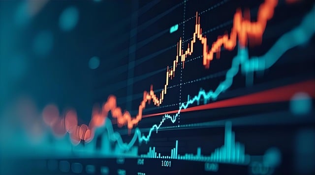 Free stock market financial chart market data illustration