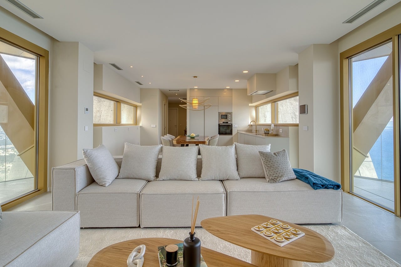 Bright modern living room