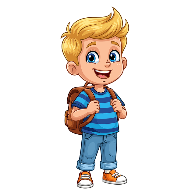 Free ai generated boy schoolboy vector