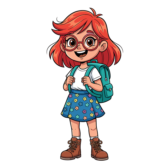 Free ai generated girl schoolgirl illustration