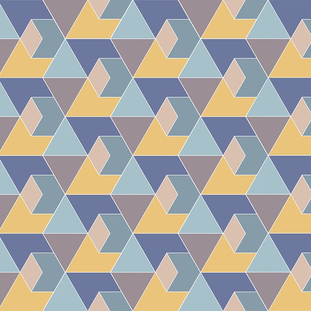 Free triangles seamless pattern illustration