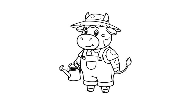Free Ai Generated Cow illustration and picture