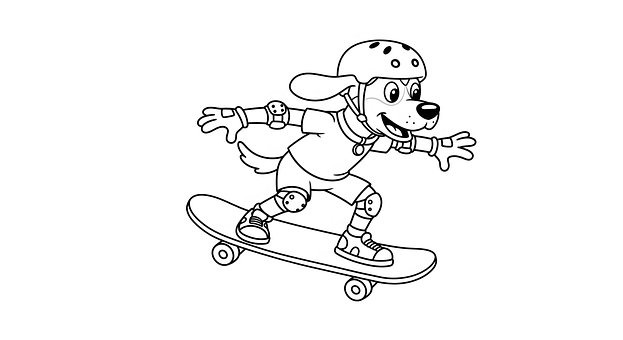 Free Cartoon Dog illustration and picture