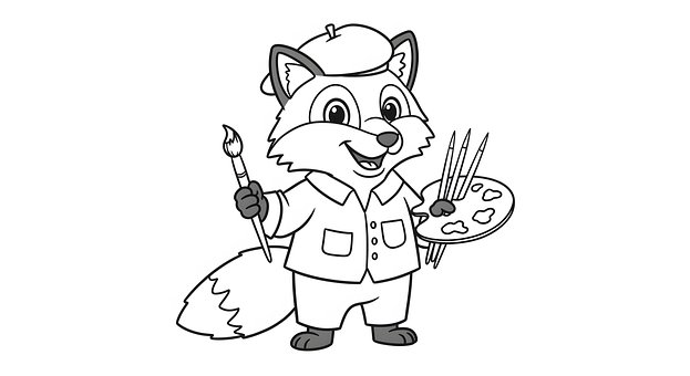 Free Fox Artist illustration and picture
