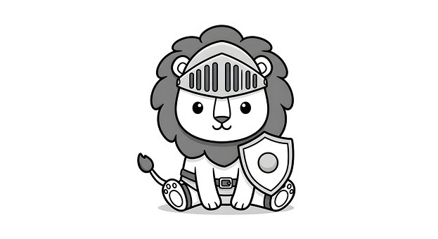 Free Lion Knight illustration and picture