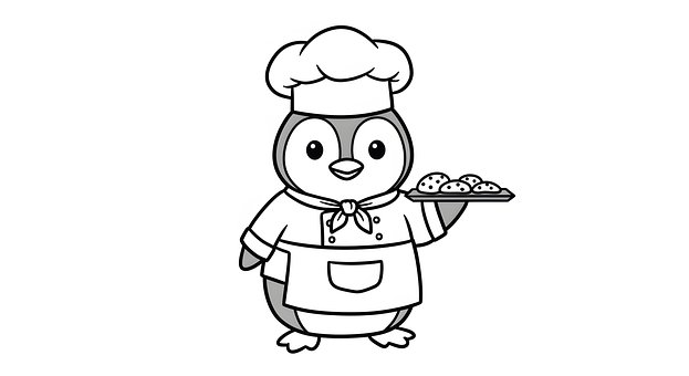 Free Penguin Chef illustration and picture