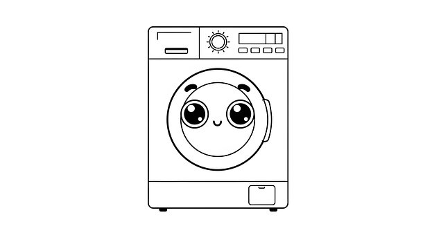 Free Washing Machine Kawaii illustration and picture