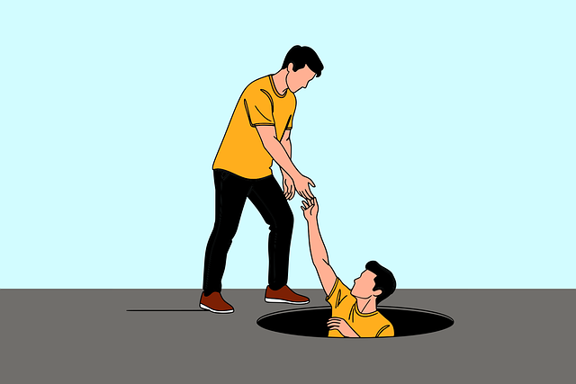 Free help assistance teamwork vector