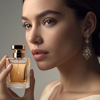 Mujer, Perfume, Frasco, Fragancia, Aroma