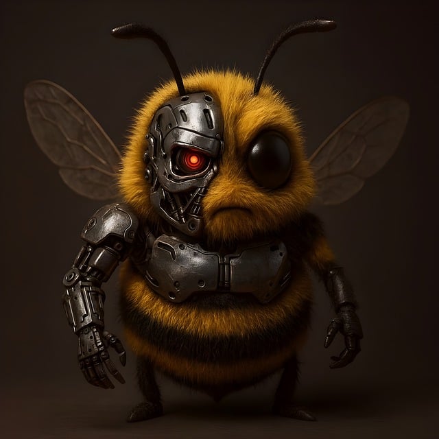 Free ai generated bee insect illustration