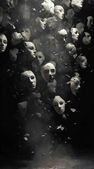 Free ai generated faces crowd illustration