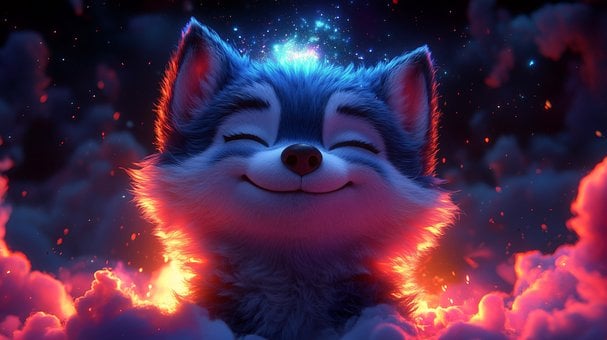 Drăguţ, Lup, Animal, Pui, Adorabil, Nori