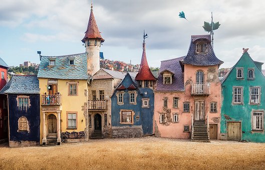 Fantasi, Huse, Tegneserie, Kornmark