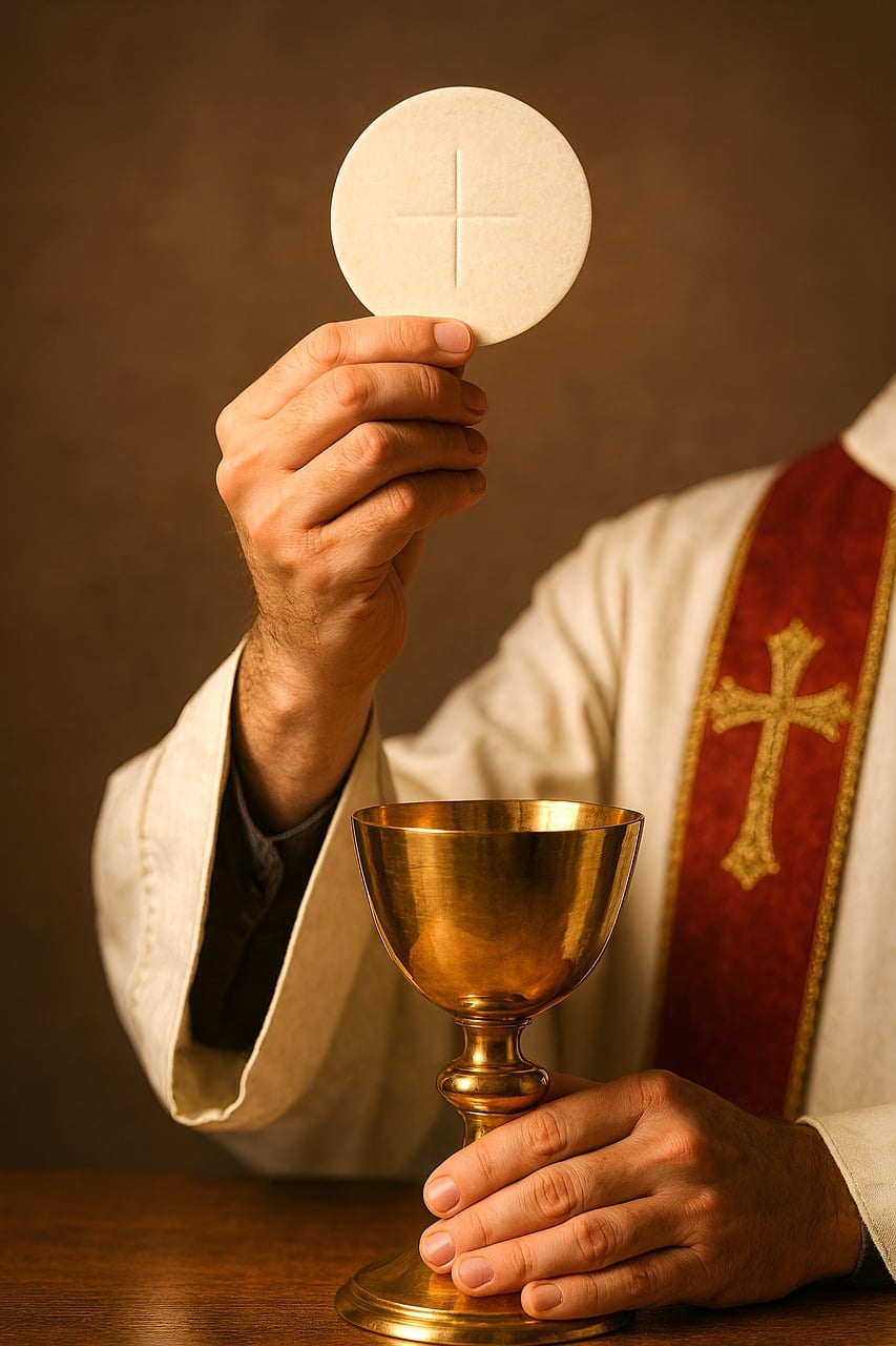 Download free HD stock image of Ai Generated Eucharist Free ai generated eucharist communion illustration