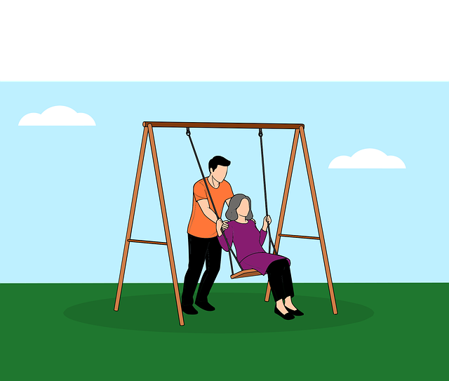 Free family care elderly vector