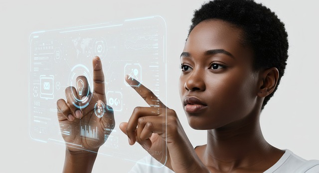 Free ai generated woman technology illustration
