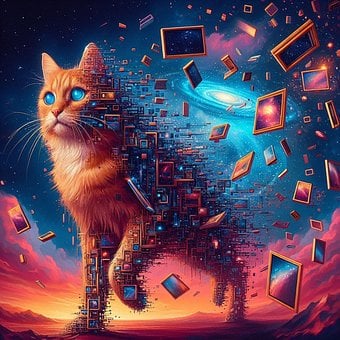 Free Cat Animal Art Art illustration and picture