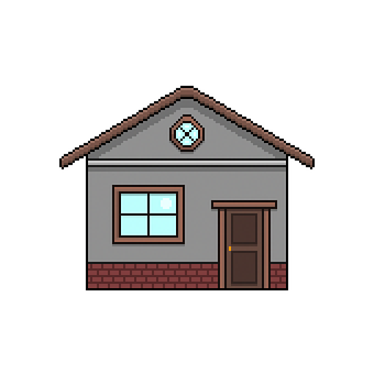 Free Pixel House Home illustration and picture