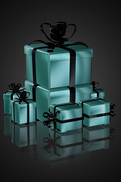 Free green gifts black ribbons elegant background illustration