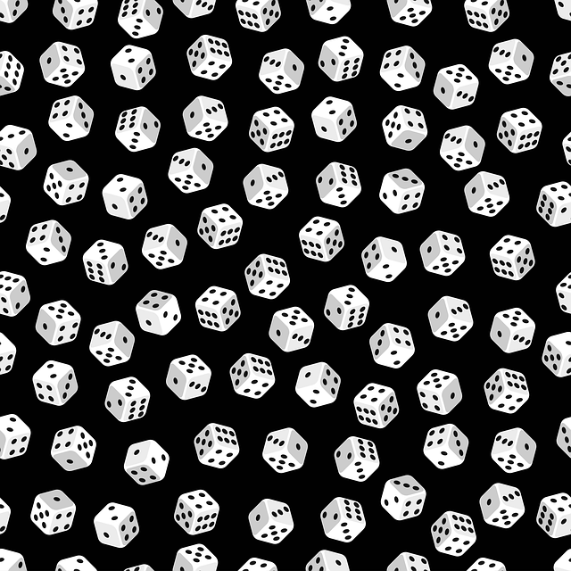 Free dice game cube vector