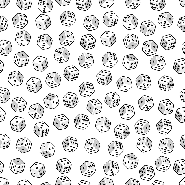 Free dice game cube vector