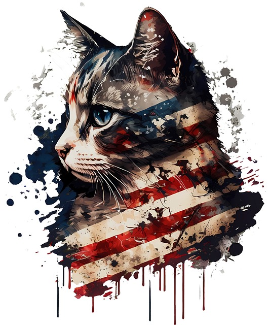 Gato Bandeira Americana, Eua