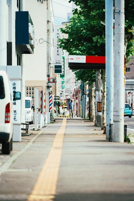 Sapporo, Japan, Hokkaido, Stadt, Straße