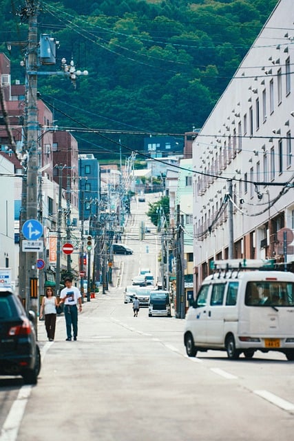 Sapporo, Japan, Hokkaido, Stadt, Straße