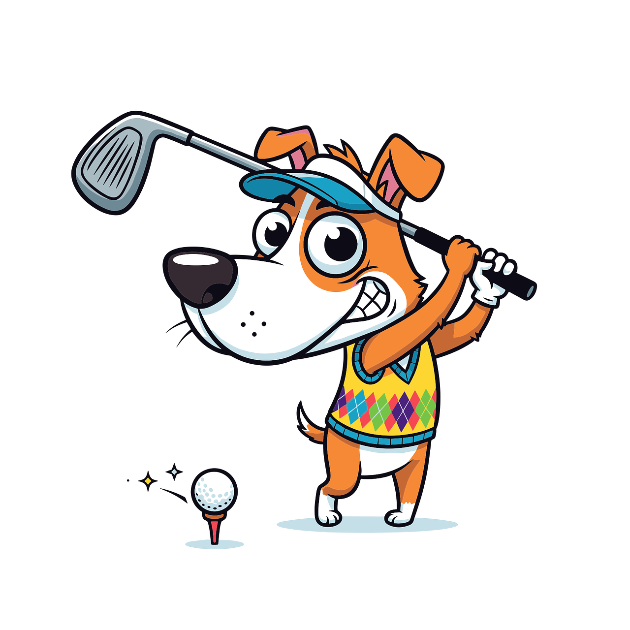 download-dog-golf-sports-royalty-free-vector-graphic-pixabay