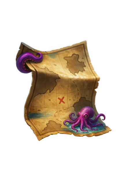 Free treasure map pirate map fantasy map illustration