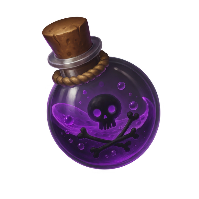 Free poison bottle magic potion fantasy potion illustration