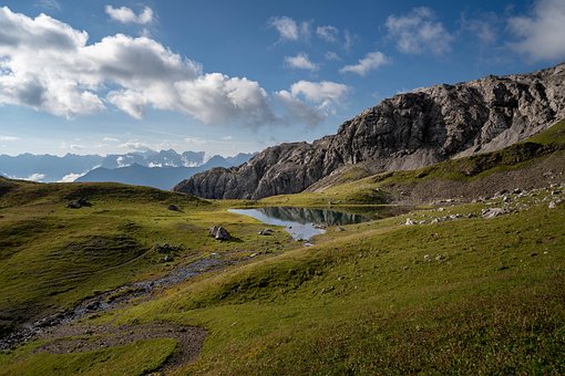 Montañas, Alpes, Caminata, Escalada