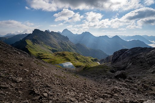 Montañas, Alpes, Caminata, Escalada