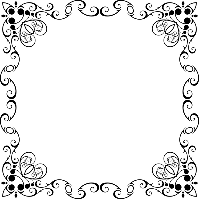 Ramme, Grænse, Blomstre, Pynte, Filigran