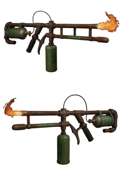 Free flamethrower homemade weapon improvised flamethrower illustration
