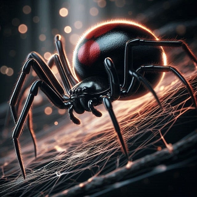 Free ai generated spider nature illustration