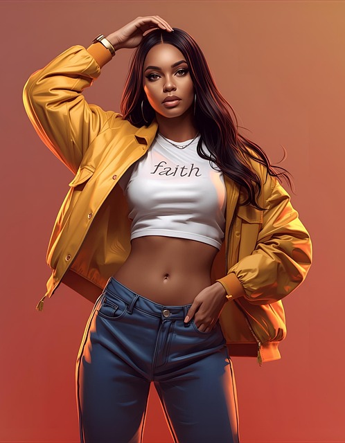 Free model portrait girl illustration